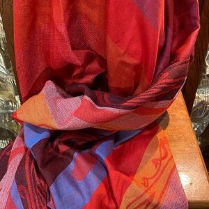 Women's Shawl Scarf NWOTs 65 x 27 inch Vibrant Color